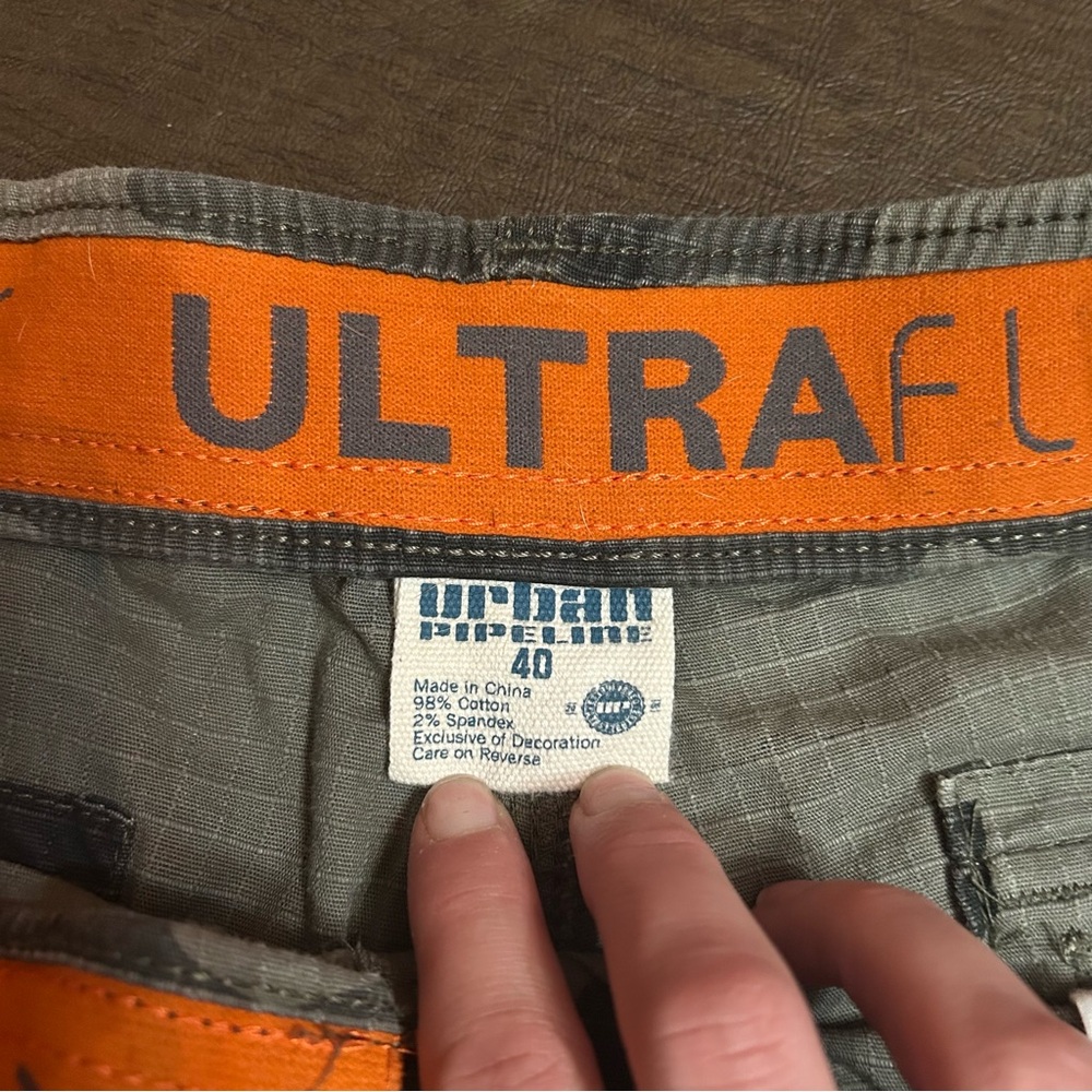 Urban Pipeline Green Camouflage Cargo Shorts - Picture 3 of 8